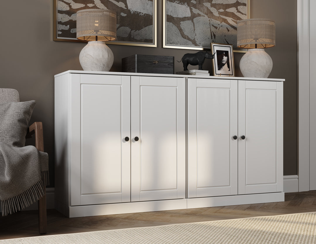 100% Solid Wood 64" Sideboard with Solid Wood Doors