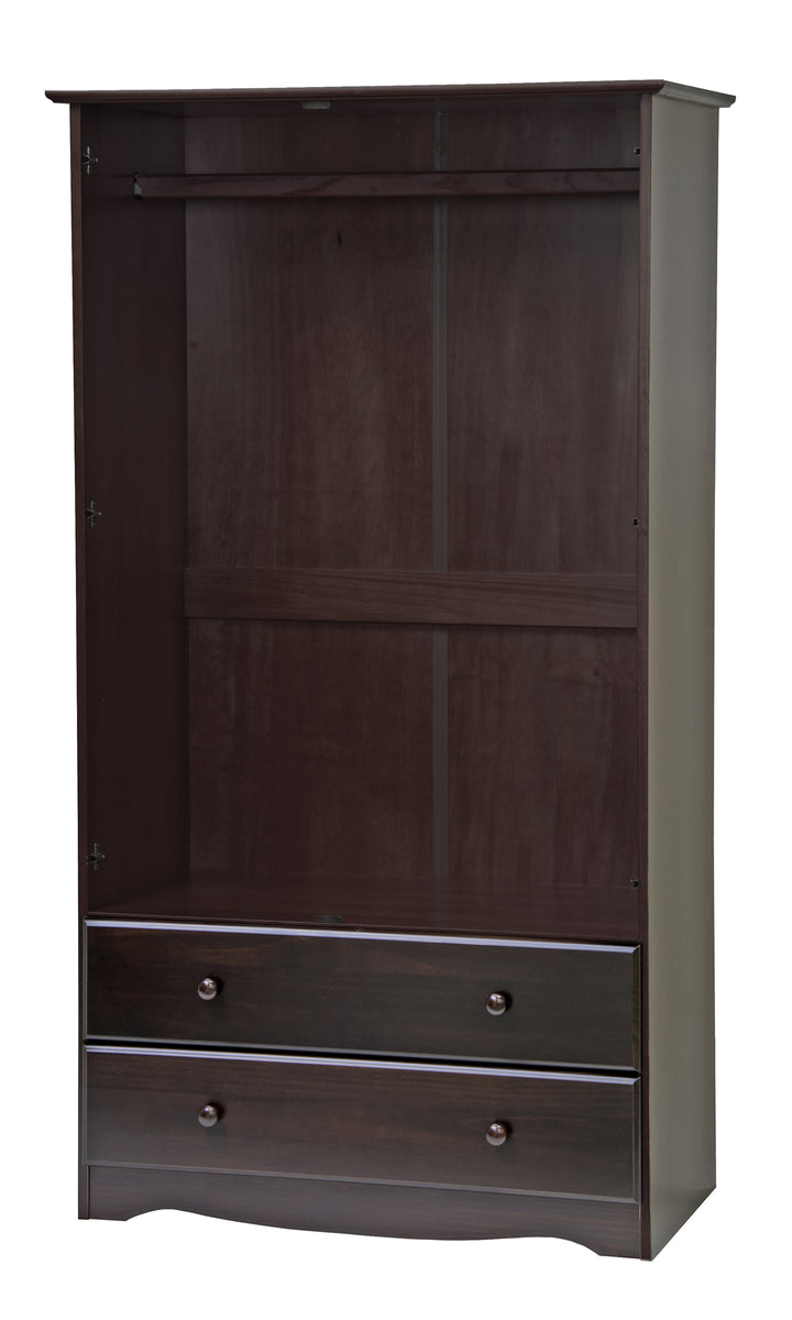 100% Solid Wood Smart Wardrobe Armoire