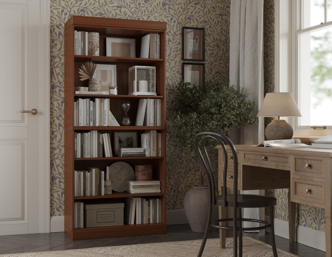 100% Solid Wood 6-Shelf Modular Bookcase