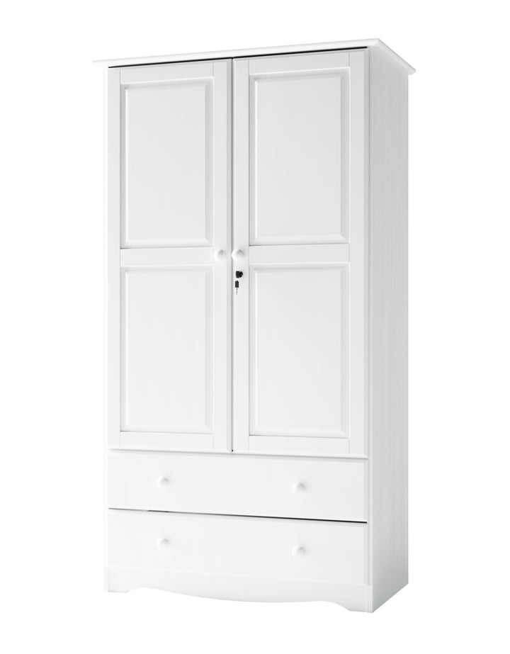 100% Solid Wood Smart Wardrobe Armoire