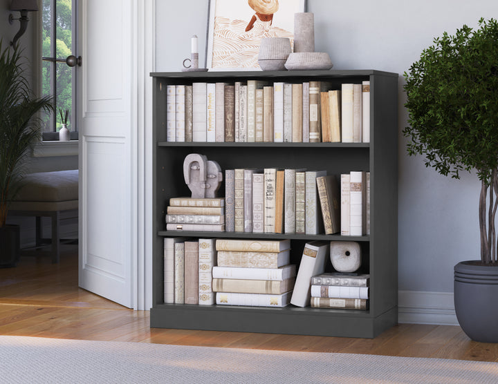 100% Solid Wood 32" 3-shelf Bookcase