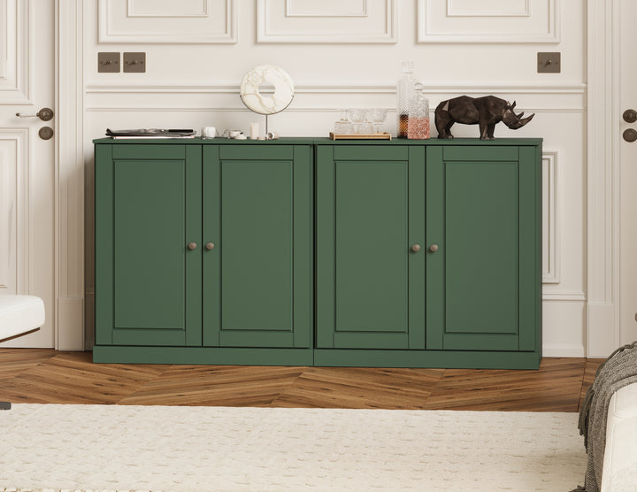 100% Solid Wood 64" Sideboard with Solid Wood Doors