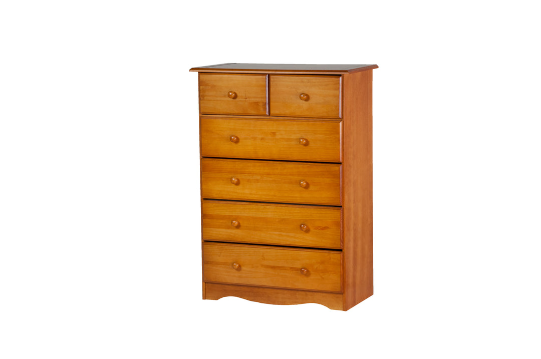 100% Solid Wood 6-Drawer Chest