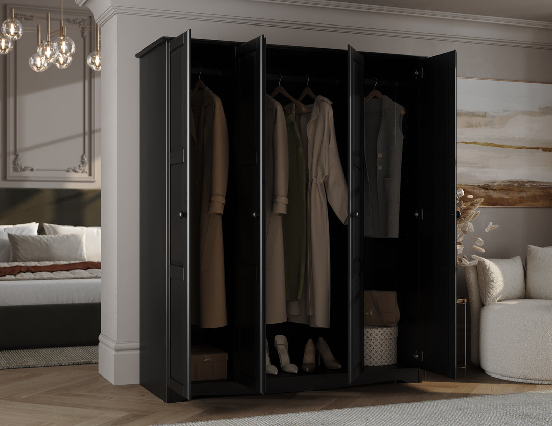 Wardrobe inside storage