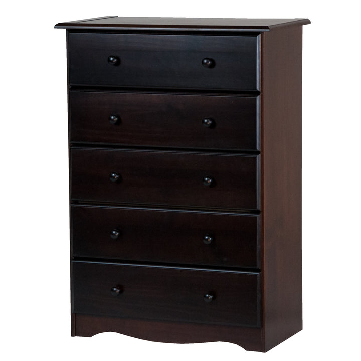 100% Solid Wood 5-Drawer Chest