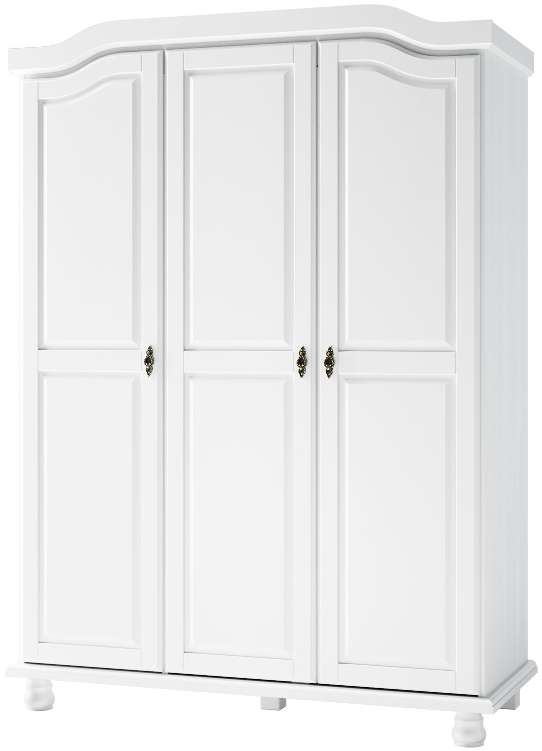 100% Solid Wood Kyle 3-Door Wardrobe Armoire