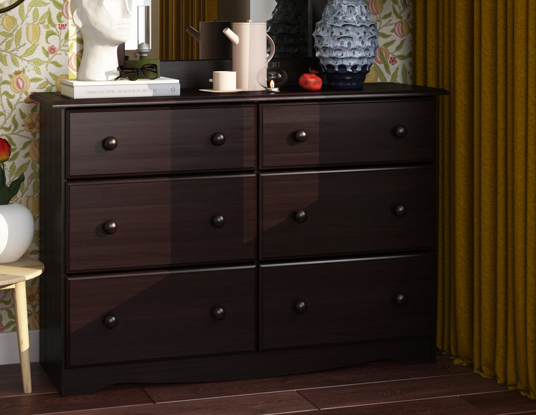 100% Solid Wood Double Dresser