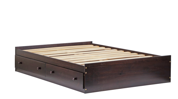 100% Solid Wood Full Kansas Mates Bed