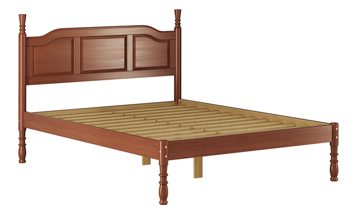 100% Solid Wood Kyle Queen Platform Panel Bed