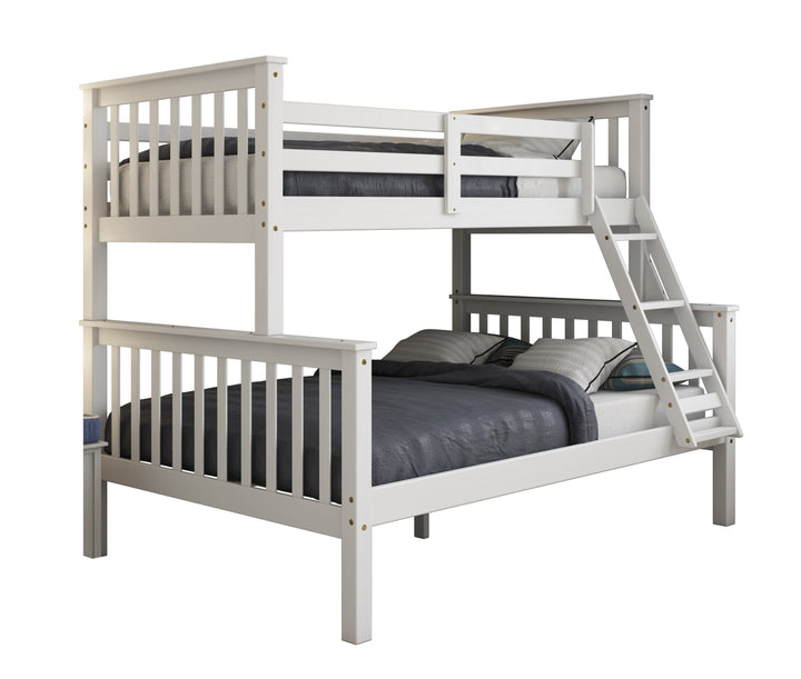 100% Solid Wood Twin Over Full Mission Bunk Bed