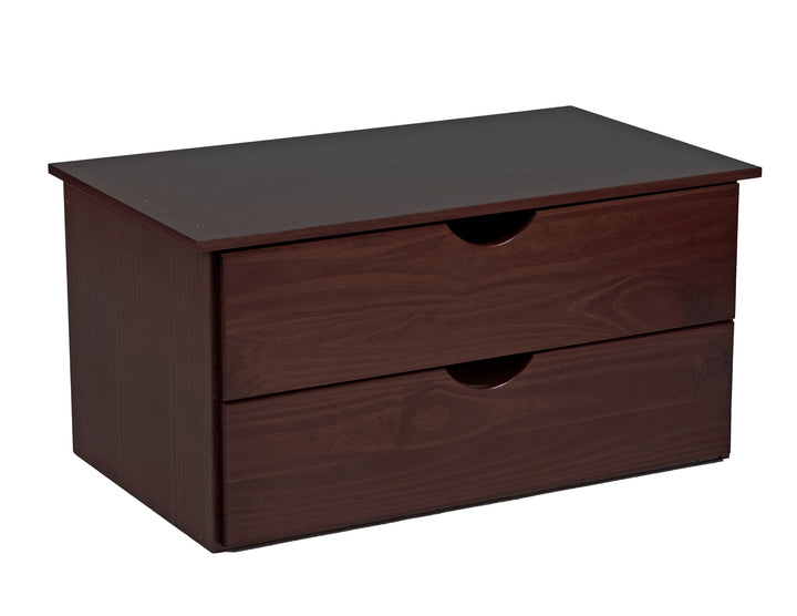 100% Solid Wood Kyle 2-Drawer Internal Chest