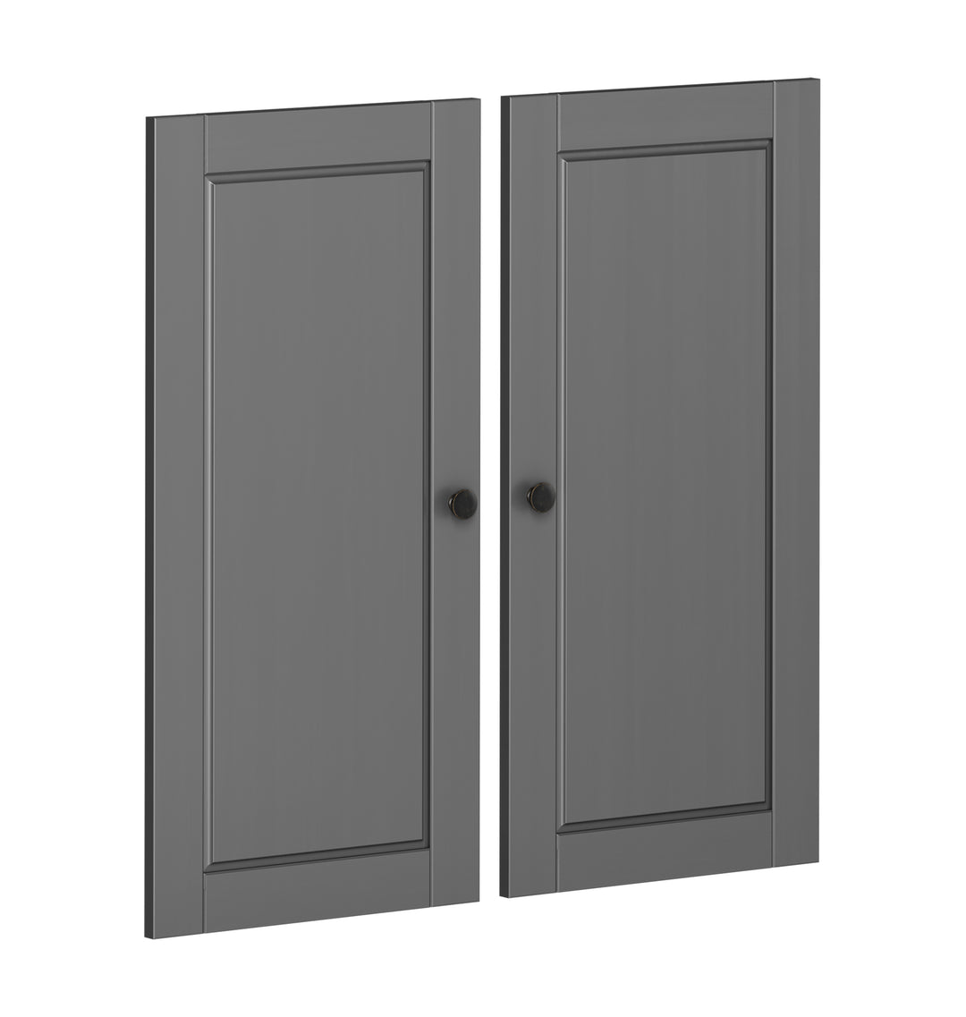 100% Solid Wood Modular Raised Panel Double Door Kit