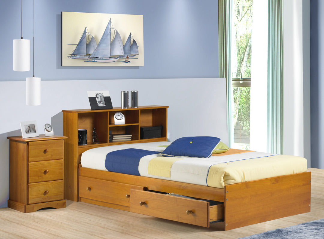 100% Solid Wood Twin Kansas Mates Bed (bed only)