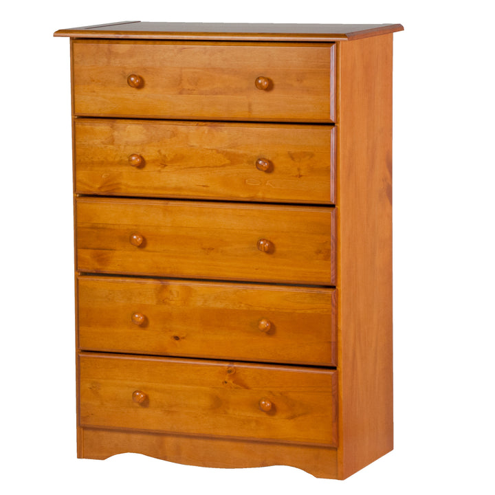 100% Solid Wood 5-Drawer Chest