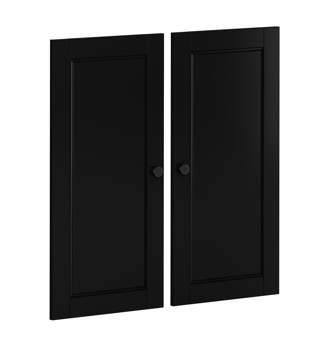 100% Solid Wood Modular Raised Panel Double Door Kit