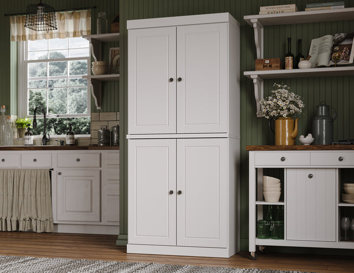 100% Solid Wood 32" Pantry Cabinet