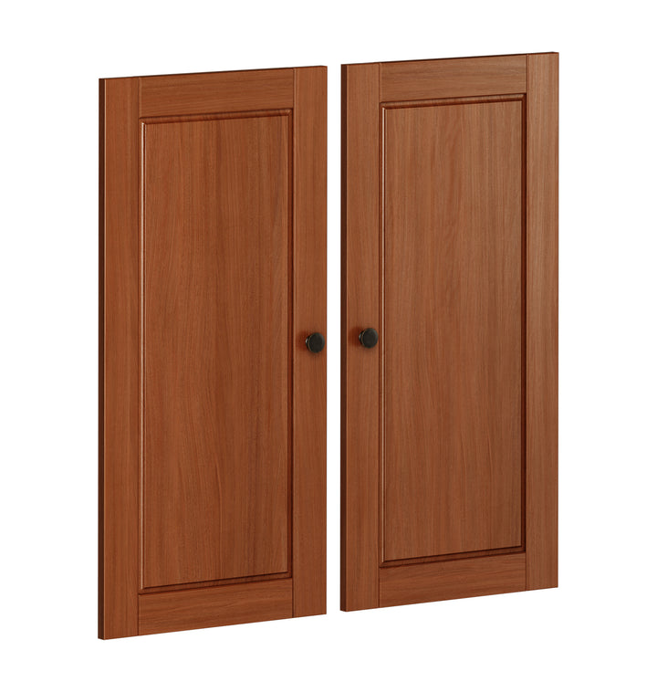 100% Solid Wood Modular Raised Panel Double Door Kit