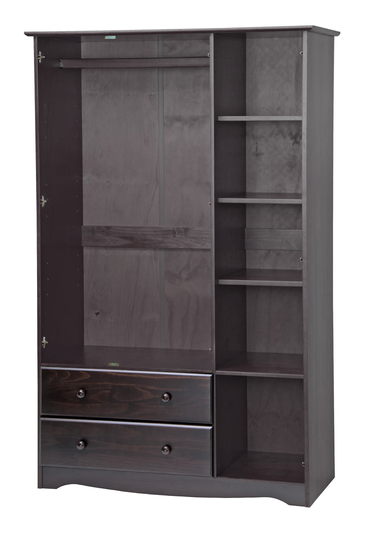 100% Solid Wood Grand Wardrobe Armoire