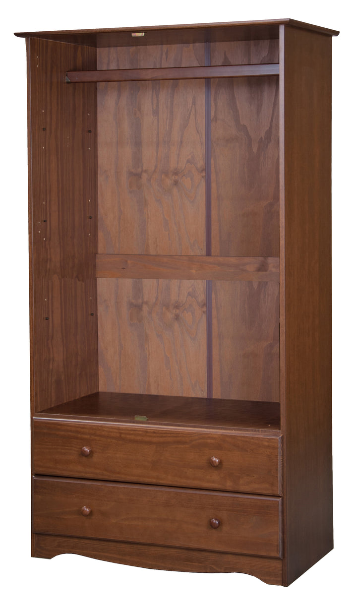 100% Solid Wood Smart Wardrobe Armoire