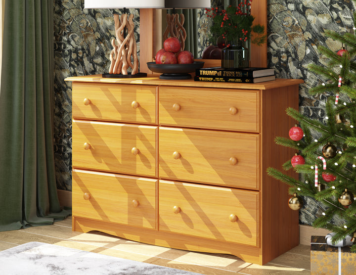 100% Solid Wood Double Dresser