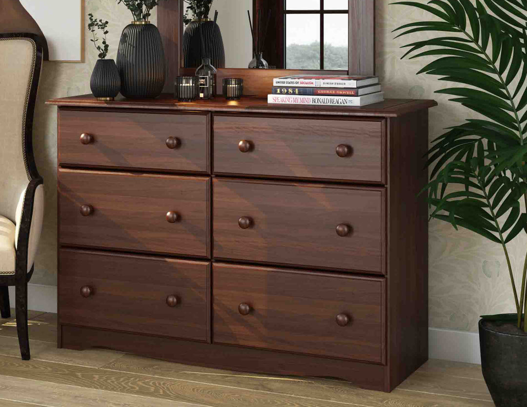 100% Solid Wood Double Dresser