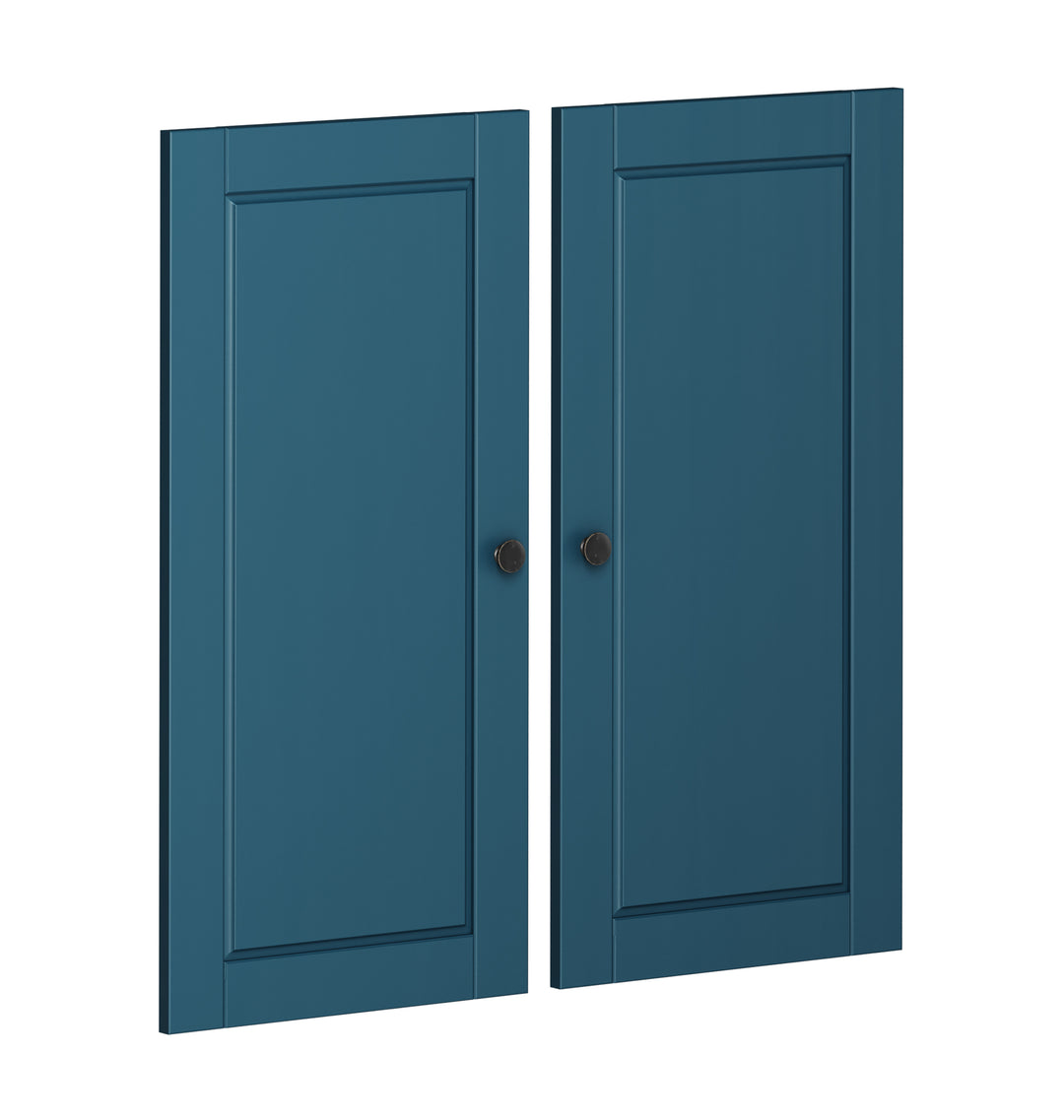 100% Solid Wood Modular Raised Panel Double Door Kit