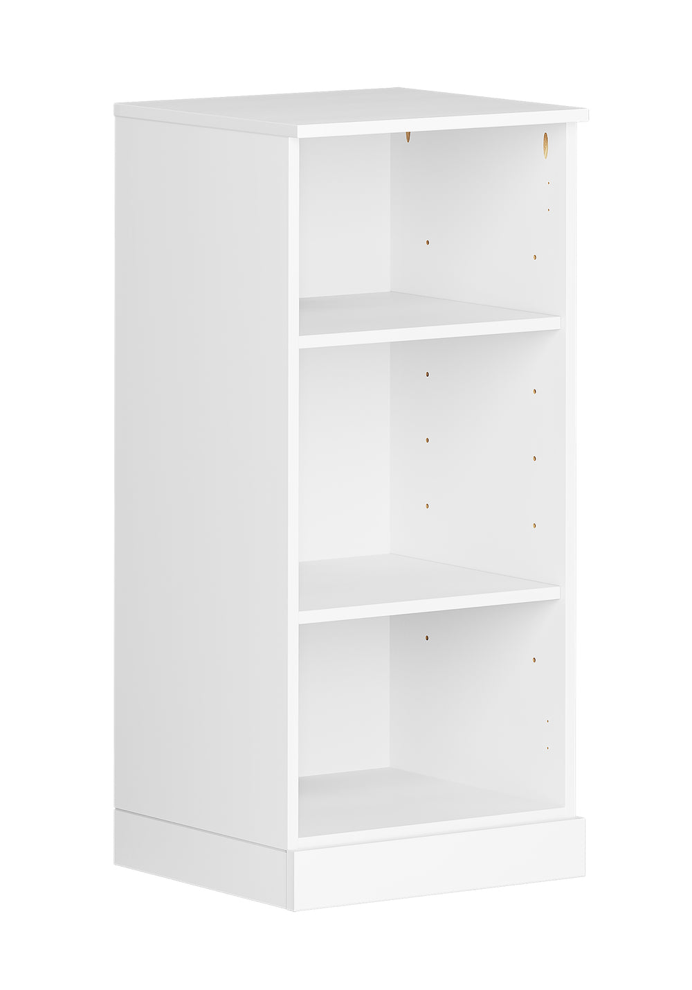 White bookcase with adjustable shelves