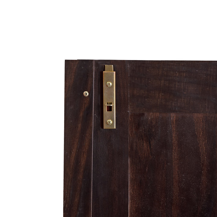 100% Solid Wood Flexible Wardrobe Armoire with Metal Knobs