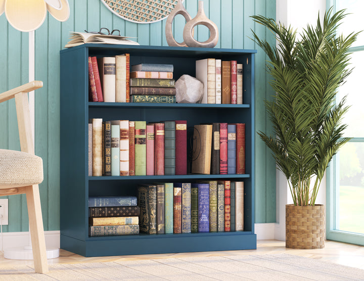 100% Solid Wood 32" 3-shelf Bookcase